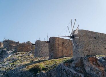 View of Lasithi Plateau on a private tour in eastern Crete